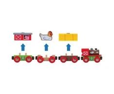 Big Jigs Bigjigs Ūkio traukinys