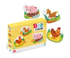 Dodo didelių detalių dėlionė Diena ūkyje (3 dėlionės)