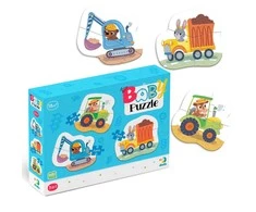 Dodo didelių detalių dėlionė Transportas (3 dėlionės)