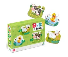 Dodo didelių detalių dėlionė Ūkio gyvūnai (3 dėlionės)