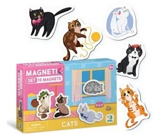 Dodo magnetukų rinkinys Kačiukai (15 el.)