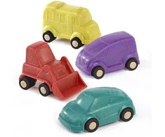 Miniland EKO mašinų rinkinys Minimobil (4 vnt., 9 cm)