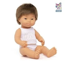 Miniland lėlė berniukas (su Dauno sindromu, 38 cm.)