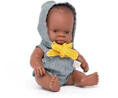 Miniland lėlė berniukas su rūbais (21 cm.)