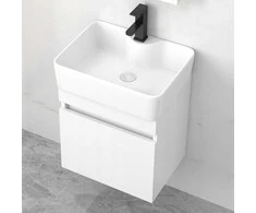 Rebiko Balta stačiakampė keraminė stalinė praustuvė, 47 cm x 37 cm, didelė
