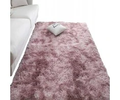 Rebiko Pliušinis purus triušis rožinis kilimas 100x150 cm minkštas gražus storas kailis