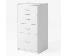 Rebiko Šiuolaikinė knygų spinta su 4 stalčiais palėpėje balta komoda biuro spinta didelė 85cm