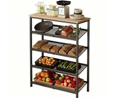 Rebiko Virtuvės spintelės lentyna, retro stiliaus lentyna, 75 cm