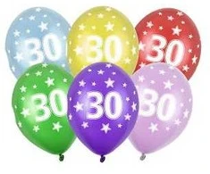 Balionai 30-as gimtadienis 30cm stiprūs