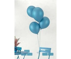 Balionai 30 cm mėlyni blizgūs 10 vnt