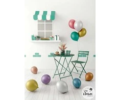 Balionai 30 cm spalvoti blizgūs 10 vnt