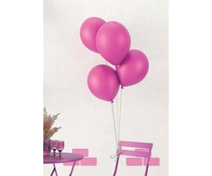 Balionai 30 cm tamsiai rožiniai 10 vnt