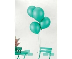 Balionai 30 cm žali blizgūs 10 vnt