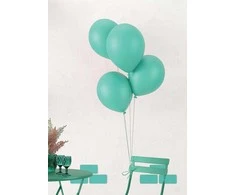Balionai 30 cm žalsvai mėtiniai 10 vnt