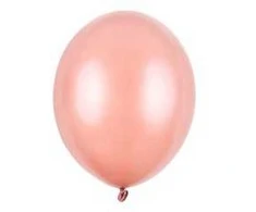 Party Deco Balionai stiprūs 30cm 50 vnt rausvai auksiniai