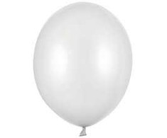 Party Deco Balionai stiprūs 30cm 50 vnt sidabriniai