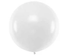 Balionas 1m skersmens baltas