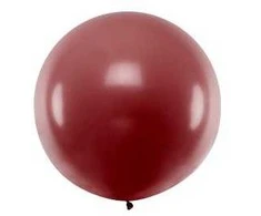 Party Deco Balionas 1m skersmens burgundiškas