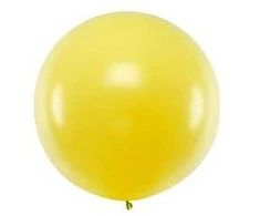 Balionas 1m skersmens geltonas