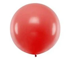 Party Deco Balionas 1m skersmens raudonas