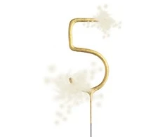 Bengališka šalta ugnelė skaičius "5"