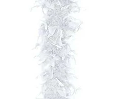 Party Deco Boa plunksnos baltos 180cm
