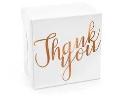 Dėžutės pyragaičiui "Thank You" 10 vnt 14*8,5*14cm