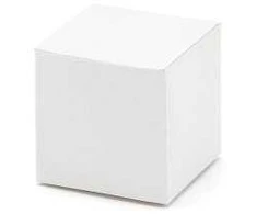 Dovanų dėžutės baltos 10 vnt 5*5*5cm
