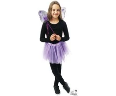 Drugelio rinkinukas vaikiškas violetinis