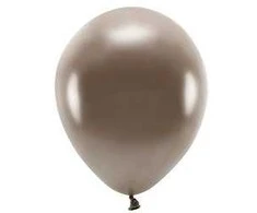 Eco balionai 10 vnt 30cm blizgantys rudi