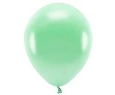 Eco balionai 10 vnt 30cm blizgantys šviesiai žali