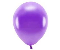 Eco balionai 10 vnt 30cm blizgantys tamsiai violetiniai