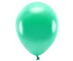 Eco balionai 10 vnt 30cm blizgantys tamsiai žali