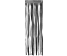 Folinė užuolaida „Lietutis“ – sidabrinė, 1 x 2,4 m
