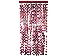 Folinė užuolaida-lietutis "Širdelės" raudona 200*100cm