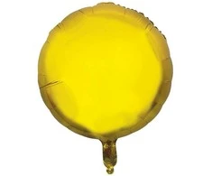Folinis balionas apvalus auksinis 35 cm