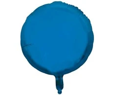 Folinis balionas apvalus mėlynas 35 cm
