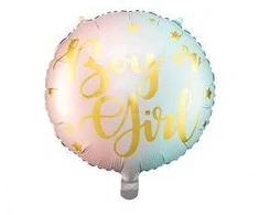 Party Deco Folinis balionas "Boy or Girl" 35cm