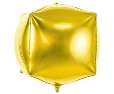 Folinis balionas Cubic 35*35*35cm auksinis