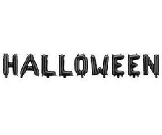 Party Deco Folinis balionas "Halloween" juodas 280*46cm helovinui