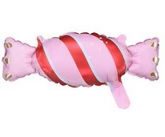 PartyDeco Folinis balionas "Saldainis" 40&amp;16.5cm