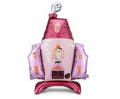 PartyDeco Folinis balionas "Vaiduoklių namas" 116.5&amp;89cm pastatomas