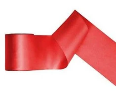 Boland Traciks Juostelė satino 100mm/25m raudona