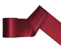 Party Deco Juostelė satino 100mm/25m tamsi bordo