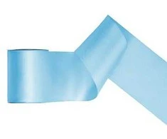 Party Deco Juostelė satino 100mm/25m žydra
