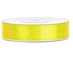 Party Deco Juostelė satino 12mm/25m geltona