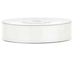 Party Deco Juostelė satino 12mm/25m šviesiai kreminė