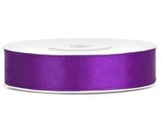 Party Deco Juostelė satino 12mm/25m tamsiai violetinė