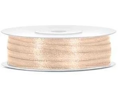 Party Deco Juostelė satino 3mm/50m kreminė