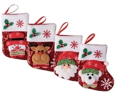 Kalėdinė mini dovanų kojinė 15 cm 1 vnt